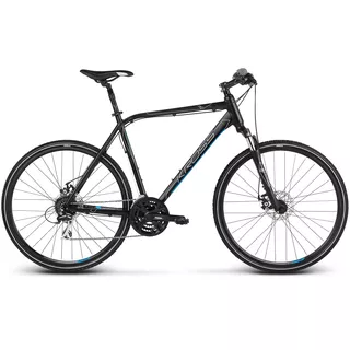 Pánské crossové kolo Kross Evado 4.0 TK 28" - model 2023 - černá/modrá - černá/modrá
