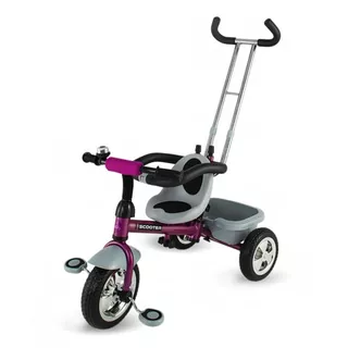 Three-Wheel Stroller/Tricycle with Tow Bar DHS Scooter Plus - Green