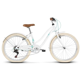 Juniorský dievčenský bicykel Le Grand Pave JR 24" - model 2020 - biela