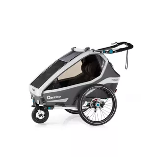 Vozík za kolo Qeridoo KidGoo 2 Sport - Anthracite Grey - Anthracite Grey