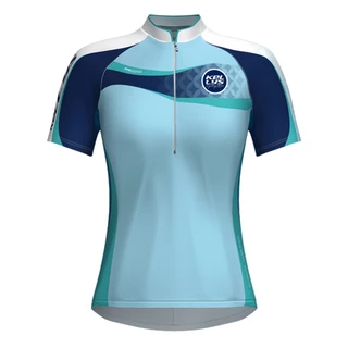 Dámský cyklistický dres KELLYS Faith - krátký rukáv - modrá