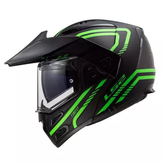 Flip-Up Motorcycle Helmet LS2 FF324 Metro EVO Firefly Glow GR