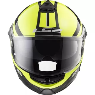 LS2 FF325 Strobe Zone Hi-Vis Yellow Black Motorradklapphelm