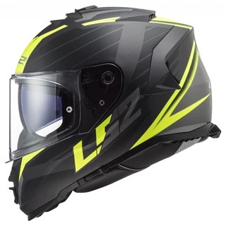 Moto helma LS2 FF800 Storm Nerve - Matt Black H-V Yellow