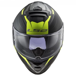 Moto helma LS2 FF800 Storm Nerve - Matt Black H-V Yellow