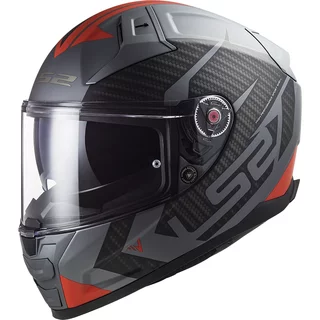Motocyklová helma LS2 FF811 Vector II Splitter Matt Titanium Red