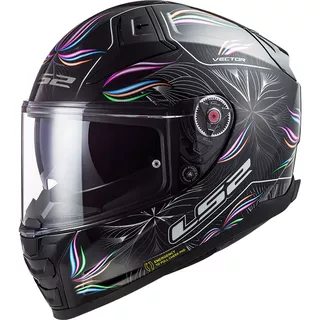 Motorcycle Helmet LS2 FF811 Vector II Tropical Black White