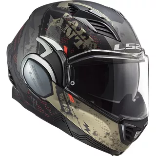 Flip-Up Motorcycle Helmet LS2 FF900 Valiant II Gripper P/J