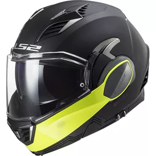 Výklopná moto přilba LS2 FF900 Valiant II Hammer P/J - Black H-V Yellow