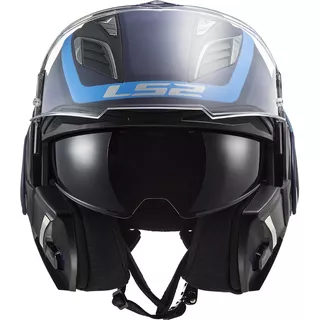 Flip-Up Motorcycle Helmet LS2 FF900 Valiant II Orbit P/J - Jeans