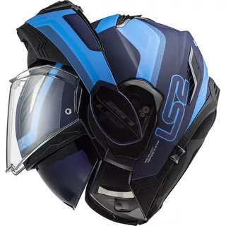 Flip-Up Motorcycle Helmet LS2 FF900 Valiant II Orbit P/J - Jeans