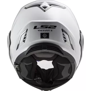 LS2 FF900 Valiant II Solid P/J Klappbares Motorradhelm - Weiss