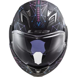 Klappbarer Motorradhelm LS2 FF900 Valiant II Stellar P / J - Matt Black Blue