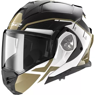 Výklopná moto prilba LS2 FF901 Advant X Metryk Black Gold P/J