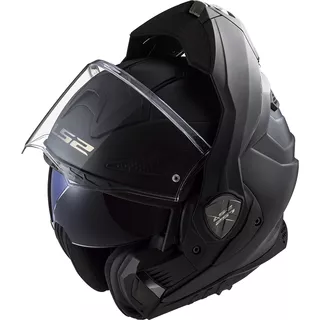 Flip-Up Motorcycle Helmet LS2 FF901 Advant X Solid Matte Black P/J