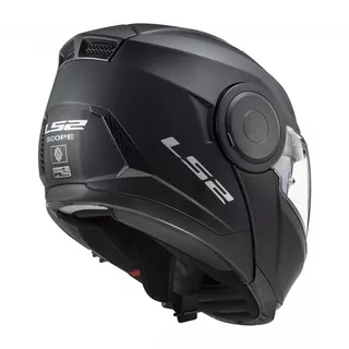 Flip-Up Motorcycle Helmet LS2 FF902 Scope Solid - Matt Black