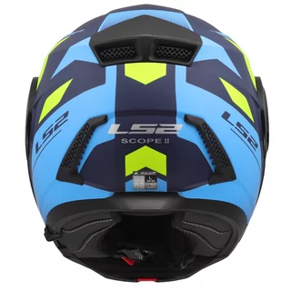 Výklopná moto prilba LS2 FF902 Scope II Duria Blue H-V Yellow