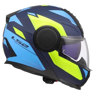 Výklopná moto prilba LS2 FF902 Scope II Duria Blue H-V Yellow