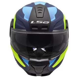 Výklopná moto prilba LS2 FF902 Scope II Duria Blue H-V Yellow