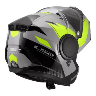 Výklopná moto přilba LS2 FF902 Scope II Duria Grey H-V Yellow