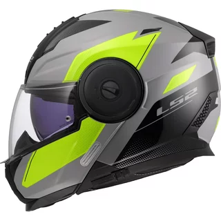 Výklopná moto přilba LS2 FF902 Scope II Duria Grey H-V Yellow