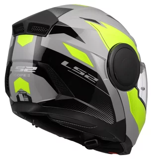 Výklopná moto přilba LS2 FF902 Scope II Duria Grey H-V Yellow