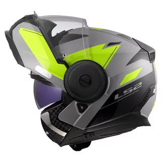 Výklopná moto přilba LS2 FF902 Scope II Duria Grey H-V Yellow