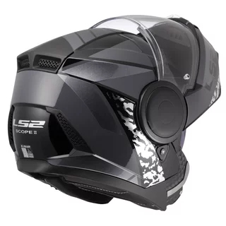 Výklopná moto přilba LS2 FF902 Scope II Oxyd Black Titanium