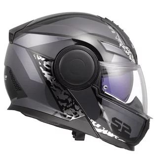 Výklopná moto přilba LS2 FF902 Scope II Oxyd Black Titanium