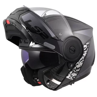 Výklopná moto přilba LS2 FF902 Scope II Oxyd Black Titanium