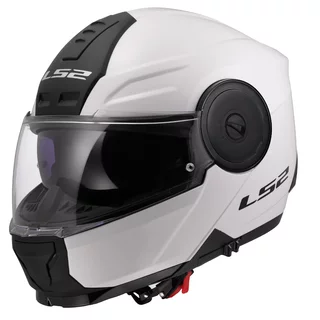 Výklopná moto přilba LS2 FF902 Scope II Solid Gloss White