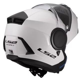 Výklopná moto přilba LS2 FF902 Scope II Solid Gloss White