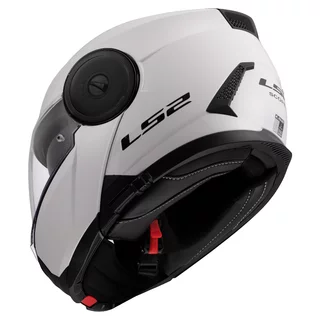 Výklopná moto přilba LS2 FF902 Scope II Solid Gloss White