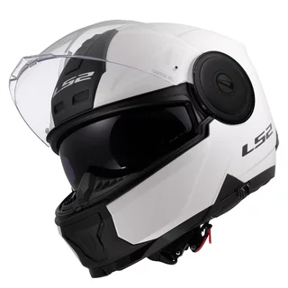 Výklopná moto přilba LS2 FF902 Scope II Solid Gloss White