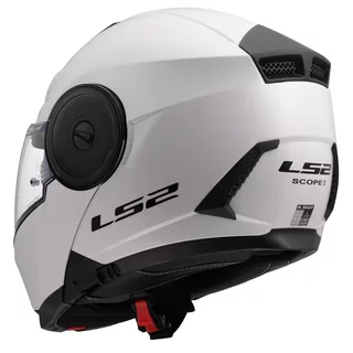 Výklopná moto přilba LS2 FF902 Scope II Solid Gloss White