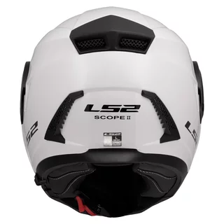 Výklopná moto přilba LS2 FF902 Scope II Solid Gloss White