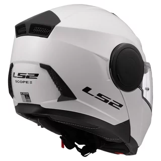 Výklopná moto přilba LS2 FF902 Scope II Solid Gloss White