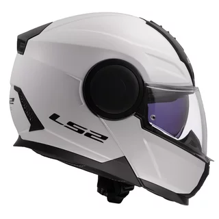 Výklopná moto přilba LS2 FF902 Scope II Solid Gloss White