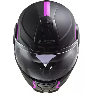 Klappbarer Motorradhelm LS2 FF902 Scope Arch - Matt Titanium Pink