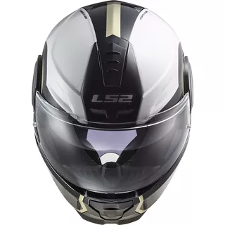 Klappbarer Motorradhelm LS2 FF902 Scope Arch - Gloss White Titanium