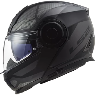 Flip-Up Motorcycle Helmet LS2 FF902 Scope Axis - Black Titanium