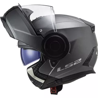 Výklopná moto přilba LS2 FF902 Scope Solid Matt Titanium - Matt Titanium, XS (53-54)