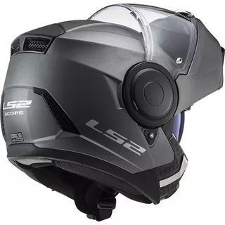 Flip-Up Motorcycle Helmet LS2 FF902 Scope Solid Matt Titanium - Matt Titanium