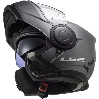 Výklopná moto přilba LS2 FF902 Scope Solid Matt Titanium - Matt Titanium, XS (53-54)