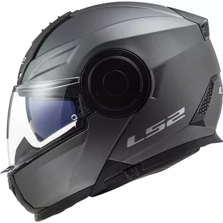 LS2 FF902 Scope Solid Matt Titanium Klapphelm - Matt Titanium