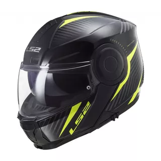 Výklopná moto prilba LS2 FF902 Scope Skid - Black H-V Yellow