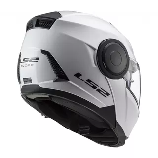 Flip-Up Motorcycle Helmet LS2 FF902 Scope Solid - White