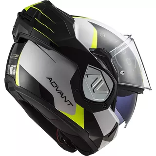 Klappbarer Motorradhelm LS2 FF906 Advant Codex Weiß Schwarz P/J