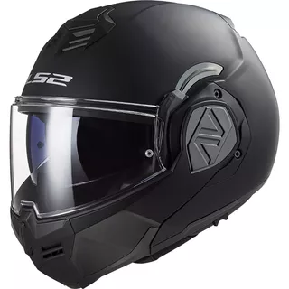 Flip-Up Motorcycle Helmet LS2 FF906 Advant Solid Matte Black P/J