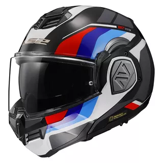 Motocyklová helma LS2 Advant Sport Gloss Black Blue Red